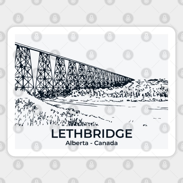 Lethbridge - Alberta Magnet by Lakeric